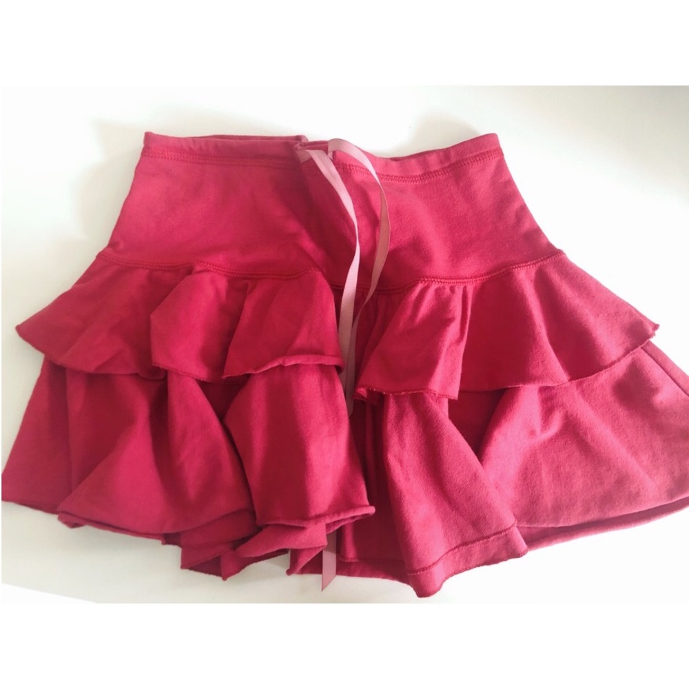 Roots pink ruffle miniskirt S
